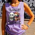 Teacher Bookworm Book Lover Panda Reading Book Librarian Tee Comfort Colors Tank Top Lagoon