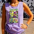 Teenage Mutant Ninja Turtles Retro Neon Comic Book Panels Comfort Colors Tank Top Lagoon