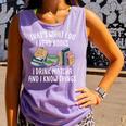 That's What I Do I Read Books I Drink Matcha I Know Things Comfort Colors Tank Top Lagoon