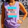 Threadless Grey Sky Chai Trans Book Pride Graphic Comfort Colors Tank Top Lagoon