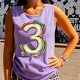 Toddler 3rd Birthday Books Themed 3 Year Old Boys Kids Girls Comfort Colors Tank Top Lagoon
