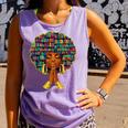 History Month Afro Women Book Lover Librarian Teacher Comfort Colors Tank Top Lagoon