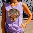 History Month Afro Women Girls Book Lover Librarian Comfort Colors Tank Top Lagoon
