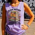 History Month Teacher Reading Book Lover Floral Stack Premium Tri-Blend Comfort Colors Tank Top Lagoon