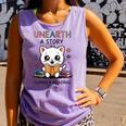 Unearth a Story Cute Kitten Summer Reading 2026 Cat Book Comfort Colors Tank Top Lagoon Unearth a Story Cute Kitten Summer Reading 2026 Cat Book Comfort Colors Tank Top Lagoon