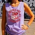 Valentine Book Lover Books Are My Love Language Women Girl Comfort Colors Tank Top Lagoon