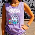 Wild About Reading Book Lover Hippo Comfort Colors Tank Top Lagoon Wild About Reading Book Lover Hippo Comfort Colors Tank Top Lagoon