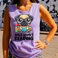 Wild About Reading Book Lover Pug Dog Comfort Colors Tank Top Lagoon Wild About Reading Book Lover Pug Dog Comfort Colors Tank Top Lagoon