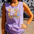 Wild About Reading Kid Love Wild Animal Books Back To School Comfort Colors Tank Top Lagoon