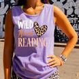 Wild About Reading Teacher Books Reader Lovers Leopard Zebra Comfort Colors Tank Top Lagoon