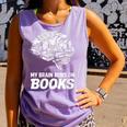 Women's My Brain Runs On Books Reading Bookworm Men Women Comfort Colors Tank Top Lagoon Women's My Brain Runs On Books Reading Bookworm Men Women Comfort Colors Tank Top Lagoon