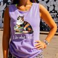 Womens Girls Books I Do What I Want Calico Cat Lover Comfort Colors Tank Top Lagoon Womens Girls Books I Do What I Want Calico Cat Lover Comfort Colors Tank Top Lagoon