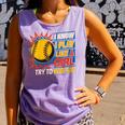 Women's Girls Softball Play Like A Girl Comic Book Pop Art Comfort Colors Tank Top Lagoon Women's Girls Softball Play Like A Girl Comic Book Pop Art Comfort Colors Tank Top Lagoon