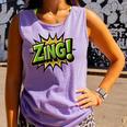 ZING Comic Book Retro Artwork – Cartoon Collector Comfort Colors Tank Top Lagoon