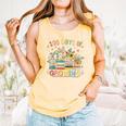 100th Day Of School Teacher Floral Books 100 Days Of Growing Comfort Colors Tank Top Grey 100th Day Of School Teacher Floral Books 100 Days Of Growing Comfort Colors Tank Top Grey