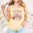 100th Day Of School Teachers 100 Days Of Coffee Chaos Books Comfort Colors Tank Top Grey