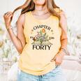 1986 Chapter Forty 40th Birthday Wildflower Book Comfort Colors Tank Top Grey 1986 Chapter Forty 40th Birthday Wildflower Book Comfort Colors Tank Top Grey