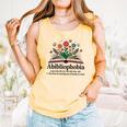 Abibliophobia Noun The Fear Of Running Out Of Books To Read Comfort Colors Tank Top Grey