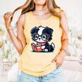 Adorable Book Lover Border Collie With Reading Glasses Cute Raglan Baseball Tee Comfort Colors Tank Top Grey Adorable Book Lover Border Collie With Reading Glasses Cute Raglan Baseball Tee Comfort Colors Tank Top Grey