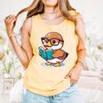 Adorable Book Lover Mallard Duck With Reading Glasses Cute Comfort Colors Tank Top Grey Adorable Book Lover Mallard Duck With Reading Glasses Cute Comfort Colors Tank Top Grey