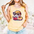 Adorable Book Lover Rattlesnake With Reading Glasses Cute Comfort Colors Tank Top Grey Adorable Book Lover Rattlesnake With Reading Glasses Cute Comfort Colors Tank Top Grey