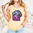 Adorable Book Lover Robot With Reading Glasses Cute Comfort Colors Tank Top Grey Adorable Book Lover Robot With Reading Glasses Cute Comfort Colors Tank Top Grey