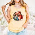 Adorable Book Lover Salmon With Reading Glasses Cute Comfort Colors Tank Top Grey