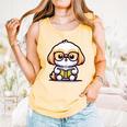 Adorable Book Lover Shih Tzu With Reading Glasses Cute Comfort Colors Tank Top Grey Adorable Book Lover Shih Tzu With Reading Glasses Cute Comfort Colors Tank Top Grey