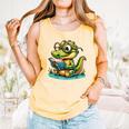 Alligator Reading a Book Animal Comfort Colors Tank Top Grey Alligator Reading a Book Animal Comfort Colors Tank Top Grey