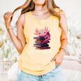 Axolotl Book Lover Librarian Reading Library Readers Comfort Colors Tank Top Grey Axolotl Book Lover Librarian Reading Library Readers Comfort Colors Tank Top Grey