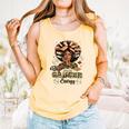 Big Cancer Energy Woman Camo Zodiac Book Teacher Comfort Colors Tank Top Grey