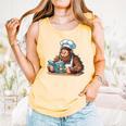Bigfoot Reading a Cookbook Comfort Colors Tank Top Grey