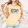 Boo Ghost Books Book Club Halloween Women School Teacher Comfort Colors Tank Top Grey