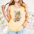 Book Abstract Art Drawing Painting Graphic Book Comfort Colors Tank Top Grey