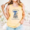 A Book A Day Keeps Reality Away Premium Tri-Blend Comfort Colors Tank Top Grey