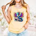 Book Dragon Reading Comfort Colors Tank Top Grey