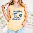 Book Girl Summer Bookish Beach Comfort Colors Tank Top Grey