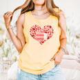 Book Heart Cute Read Book Reading Librarian Across America Comfort Colors Tank Top Grey