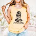 Book Lover Bent Over a Book Comfort Colors Tank Top Grey