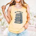 Book Lover Bookish Reader Bibliophile Book Nerd Titles Comfort Colors Tank Top Grey