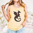 Book Lover Bookworm Reading Books Dragon Comfort Colors Tank Top Grey