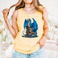 Book Lover Bookworm Reading Books Dragon Premium Tri-Blend Comfort Colors Tank Top Grey