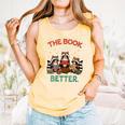 Book Lover Racoon Reading Bookish The Book Was Better Comfort Colors Tank Top Grey