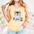 Book Lover Reading Husky Dog Comfort Colors Tank Top Grey