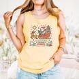 Book Lovers Winter Sleighing Through Stories Tee Premium Tri-Blend Comfort Colors Tank Top Grey