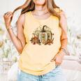 Book Pumpkin Fall Reading Thanksgiving Teacher Librarian Comfort Colors Tank Top Grey Book Pumpkin Fall Reading Thanksgiving Teacher Librarian Comfort Colors Tank Top Grey