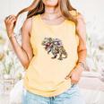 Book Reading Dinosaur T-Rex Dino Bookworm Comfort Colors Tank Top Grey