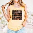 Book Book Shelves Library Comfort Colors Tank Top Grey