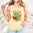 Book Worm Costume World Book Day Cute Kawaii Worm Reading Comfort Colors Tank Top Grey