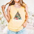 All Booked For Christmas Book Christmas Tree Lights Xmas Comfort Colors Tank Top Grey